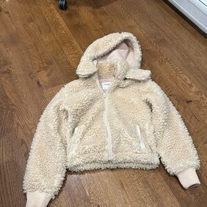 Abercrombie and Fitch Women’s Teddy Jacket Cream Size XXS